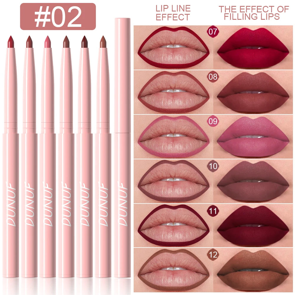 Lip Liner Pen Set 6pcs