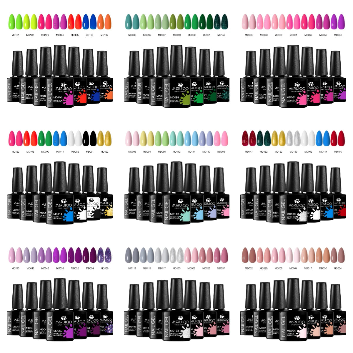 Nail Gel Polish Set 7pc